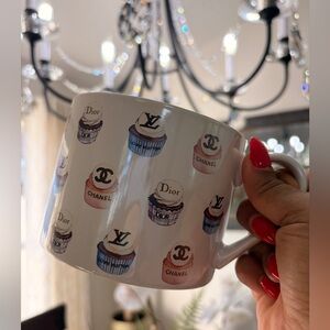 Fashion Logo Mug with Cupcake Design large 18oz